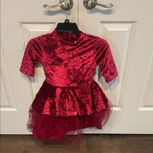 Disney Velvet Red Dance Dress for Kids